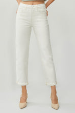 Load image into Gallery viewer, RISEN Full Size High Waist Rolled Hem Straight Jeans