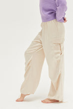 Load image into Gallery viewer, HYFVE Approach Satin Drawstring Hem Cargo Pants