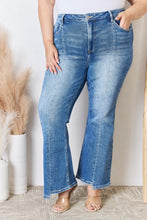 Load image into Gallery viewer, RISEN Plus Size High Rise Ankle Flare Jeans