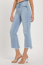 Load image into Gallery viewer, RISEN Full Size High Rise Raw Edge Crop Jeans