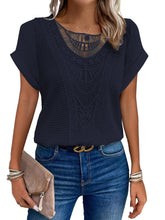 Load image into Gallery viewer, Women's Summer Hollow Out Short-sleeved T-shirt