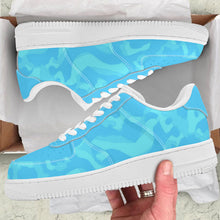 Load image into Gallery viewer, Ti Amo I love you - Exclusive Brand - Aquamarine Blue, Downy, Spray & Malibu Camouflage - Low Top Unisex Sneakers