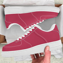 Load image into Gallery viewer, Ti Amo I love you - Exclusive Brand - Viva Magenta - Single White Heart - Low Top Unisex Sneakers