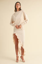 Load image into Gallery viewer, Mable Backless Asymmetric Ruffle Hem Dress