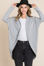 Load image into Gallery viewer, BOMBOM Open Front Long Sleeve Cocoon Cardigan