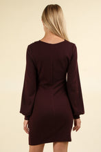 Load image into Gallery viewer, VERY J Ruched Detail Bodycon Mini Dress