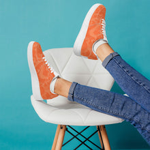 Load image into Gallery viewer, Ti Amo I love you - Exclusive Brand - Orange Camouflage - Low Top Unisex Sneakers