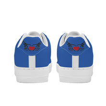 Load image into Gallery viewer, Ti Amo I love you - Exclusive Brand  - Mid Blue - Skeleton Hands with Heart - Low Top Unisex Sneakers