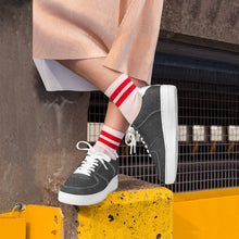 Load image into Gallery viewer, Ti Amo I love you - Exclusive Brand - Batik Black - Skeleton Hands with Heart - Low Top Unisex Sneakers