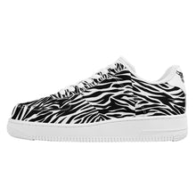 Load image into Gallery viewer, Ti Amo I love you - Exclusive Brand - Black & White - Zebra - Low Top Unisex Sneakers