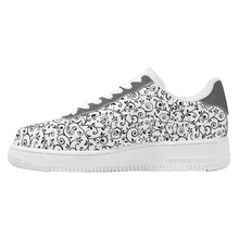 Load image into Gallery viewer, Ti Amo I love you - Exclusive Brand - White with Black Vines - Low Top Unisex Sneakers