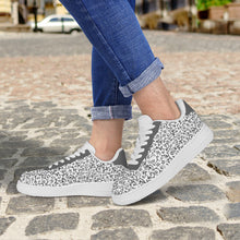 Load image into Gallery viewer, Ti Amo I love you - Exclusive Brand - White with Black Vines - Low Top Unisex Sneakers