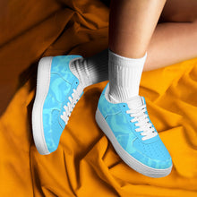 Load image into Gallery viewer, Ti Amo I love you - Exclusive Brand - Aquamarine Blue, Downy, Spray & Malibu Camouflage - Low Top Unisex Sneakers