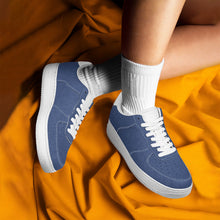 Load image into Gallery viewer, Ti Amo I love you - Exclusive Brand - Muted Dusty Blue - Skeleton Hands with Heart - Low Top Unisex Sneakers