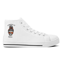 Load image into Gallery viewer, Ti Amo I love you - Exclusive Brand - White - Mama Skeleton - CREEP IT REAL - High-Top Canvas Shoes - White Soles