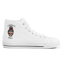 Load image into Gallery viewer, Ti Amo I love you - Exclusive Brand - White - Mama Skeleton - CREEP IT REAL - High-Top Canvas Shoes - White Soles