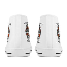 Load image into Gallery viewer, Ti Amo I love you - Exclusive Brand - White - Mama Skeleton - CREEP IT REAL - High-Top Canvas Shoes - White Soles