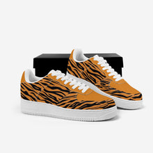 Load image into Gallery viewer, Ti Amo I love you - Exclusive Brand  - Zest & Black Tiger Stripes - Low Top Unisex Sneaker