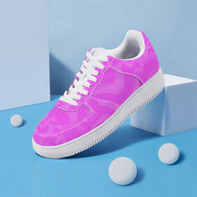 Load image into Gallery viewer, Ti Amo I love you - Exclusive Brand - Deep Lavender Magenta Camouflage - Low Top Unisex Sneakers