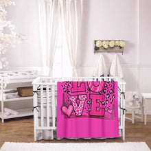 Load image into Gallery viewer, Ti Amo I love you - Exclusive Brand - Hot Pink - Leopard Hearts - Baby Soft Blanket
