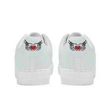 Load image into Gallery viewer, Ti Amo I love you - Exclusive Brand - Black Squeeze - Skeleton Hands with Heart - Low Top Unisex Sneakers