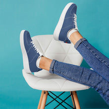 Load image into Gallery viewer, Ti Amo I love you - Exclusive Brand - Dusk Blue - Skeleton Hands with Heart - Low Top Unisex Sneakers