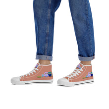 Load image into Gallery viewer, Ti Amo I love you  - Exclusive Brand - Pale Copper - 3 Owls - High-Top Canvas Shoes - White - Ti Amo I love you