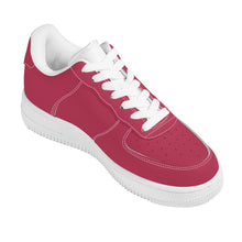 Load image into Gallery viewer, Ti Amo I love you - Exclusive Brand - Viva Magenta - Single White Heart - Low Top Unisex Sneakers