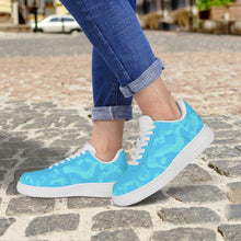 Load image into Gallery viewer, Ti Amo I love you - Exclusive Brand - Aquamarine Blue, Downy, Spray & Malibu Camouflage - Low Top Unisex Sneakers