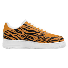 Load image into Gallery viewer, Ti Amo I love you - Exclusive Brand  - Zest & Black Tiger Stripes - Low Top Unisex Sneaker