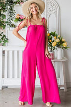 Load image into Gallery viewer, Veveret Pocketed Spaghetti Strap Wide Leg Jumpsuit