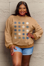 Load image into Gallery viewer, Simply Love Full Size Snowflakes Round Neck Sweatshirt