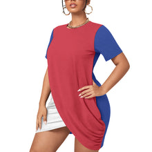 Load image into Gallery viewer, Ti Amo I love you - Exclusive Brand - Women’s Plus Size - Stacked Hem Dress