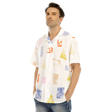 Load image into Gallery viewer, Ti Amo I love you - Exclusive Brand  - Men's Hawaiian Shirt With Button Closure