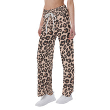 Load image into Gallery viewer, Ti Amo I love you- Exclusive Brand - Leopard - Women's High-waisted Straight-leg Pants