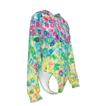 Load image into Gallery viewer, Ti Amo I love you - Exclusive Brand - Women's Raglan Sleeve Hooded Bodysuit