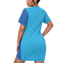 Load image into Gallery viewer, Ti Amo I love you - Exclusive Brand - Women’s Plus Size - Stacked Hem Dress