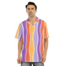 Load image into Gallery viewer, Ti Amo I love you - Exclusive Brand - Men's Hawaiian Shirt With Button Closure