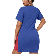 Load image into Gallery viewer, Ti Amo I love you - Exclusive Brand - Women’s Plus Size - Stacked Hem Dress