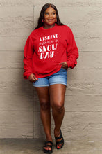 Load image into Gallery viewer, Simply Love Full Size WISHING FOR A SNOW DAY Round Neck Sweatshirt