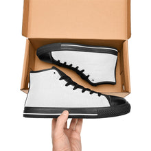 Load image into Gallery viewer, Ti Amo I love you - Exclusive Brand - Womens High Top Canvas Shoes with Black Soles