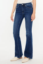 Load image into Gallery viewer, Kancan Cat's Whiskers Raw Hem Flare Jeans
