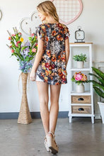 Load image into Gallery viewer, Heimish Full Size Ruffled Floral Round Neck Cap Sleeve Blouse