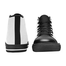 Load image into Gallery viewer, Ti Amo I love you - Exclusive Brand - Womens High Top Canvas Shoes with Black Soles