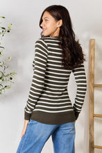 Load image into Gallery viewer, Zenana Full Size Striped Snap Down Cardigan