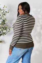 Load image into Gallery viewer, Zenana Full Size Striped Snap Down Cardigan