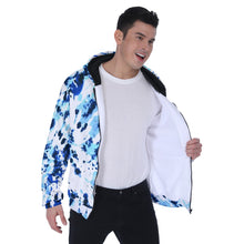 Load image into Gallery viewer, Ti Amo I love you - Exclusive Brand  - Men's Heavy Fleece Raglan Zip Up Hoodie With Pocket