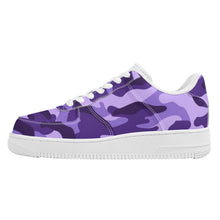Load image into Gallery viewer, Ti Amo I love you - Exclusive Brand - Minsk, Grape 2, Mauve 2, Fushia Blue & Jacarta Camouflage - Low Top Unisex Sneakers