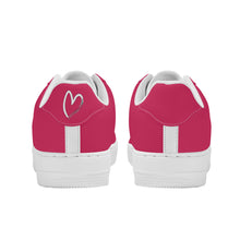 Load image into Gallery viewer, Ti Amo I love you -  Exclusive Brand - Cerise Red 2 - White Heart - Low Top Unisex Sneakers