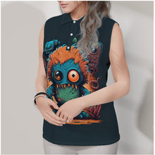 Load image into Gallery viewer, Ti Amo I love you - Exclusive Brand - Women's Sleeveless POLO Tank Shirt